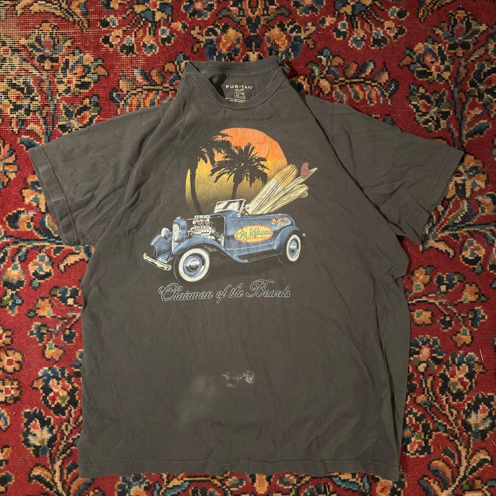 Puritan Men's Black Graphic T-Shirt